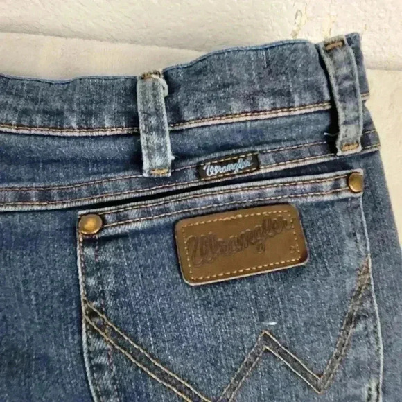 Wrangler Men's Cowboy Cut Slim Fit Jeans Vintage Stone 35 X 31 1036 mavvs - Picture 3 of 8